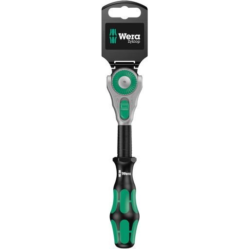 Wera 8000B Sb Ratchet 3/8" Drive/199Mm Zyklop Carded - Tool Monster