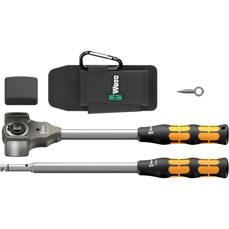 Wera 8002C Ratchet Set 1/2 Drive With Accessories Koloss 4Pc
