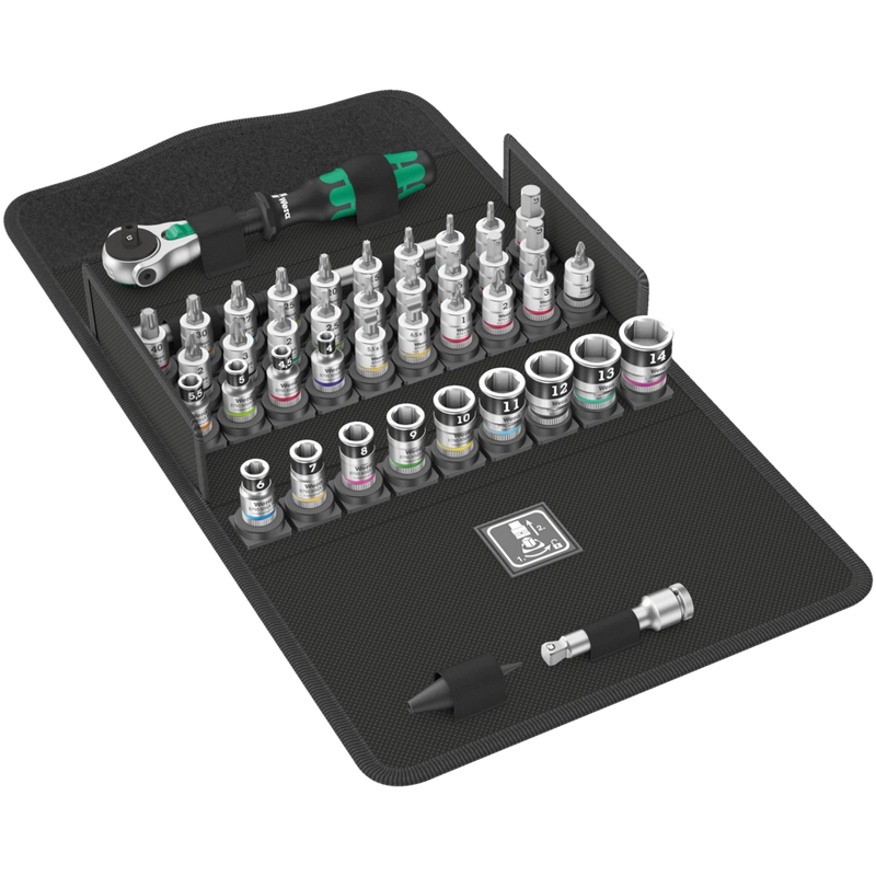 Wera 8100 Sa All - In Zyklop Speed Ratchet Set 1/4 Drive Metric 42Pc - Tool Monster