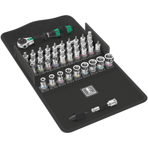 Wera 8100 Sa All - In Zyklop Speed Ratchet Set 1/4 Drive Metric 42Pc - Tool Monster