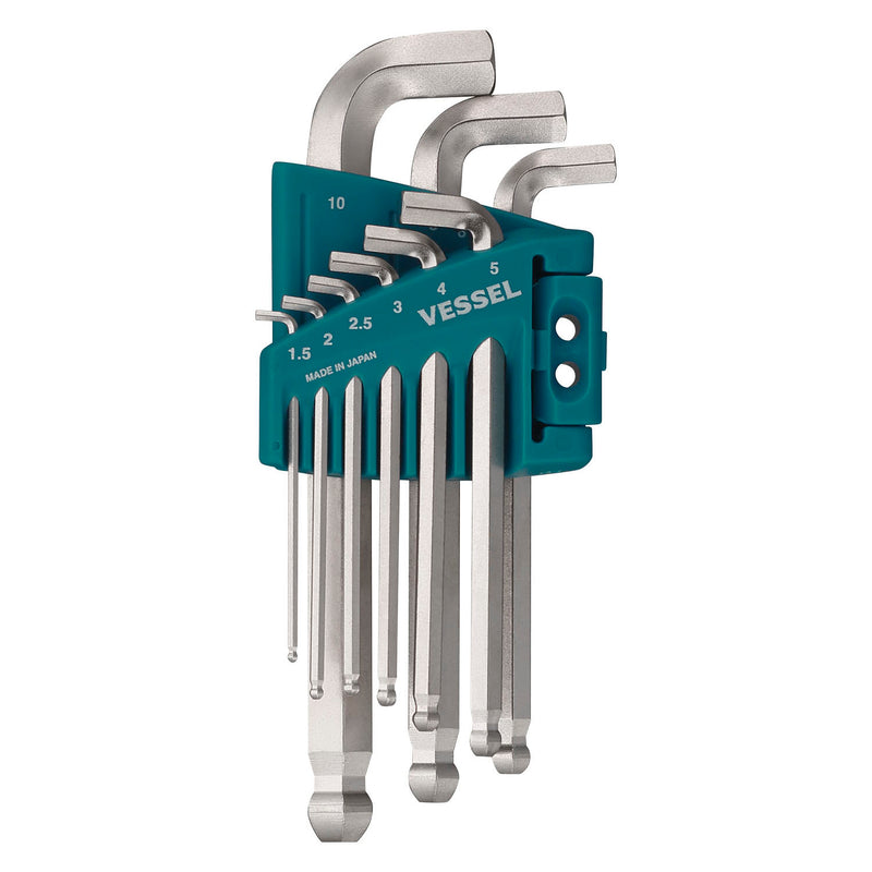 Vessel Ball Point Wrench Stubby (Short) 9 - pc set No.8209BP - S(9 - pc set) - Tool Monster