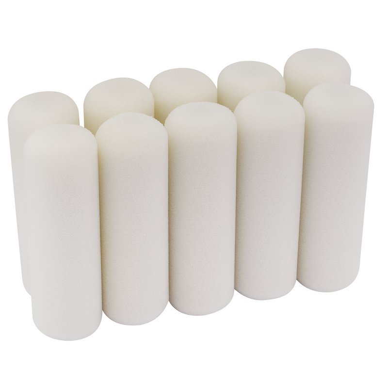 Draper 10 Pack Foam Mini Roller Sleeves 100mm