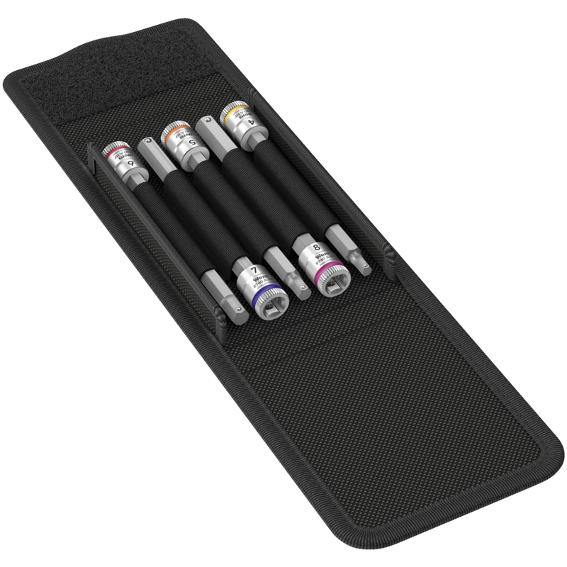 Wera 8740 A Hf/1 In - Hex Socket Set 1/4"/100Mm Zyklop 5Pc - Tool Monster