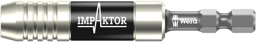 Wera 897/4 IMP Impaktor holder with retaining ring and magnet, 1/4" x 75 mm (05057675001)