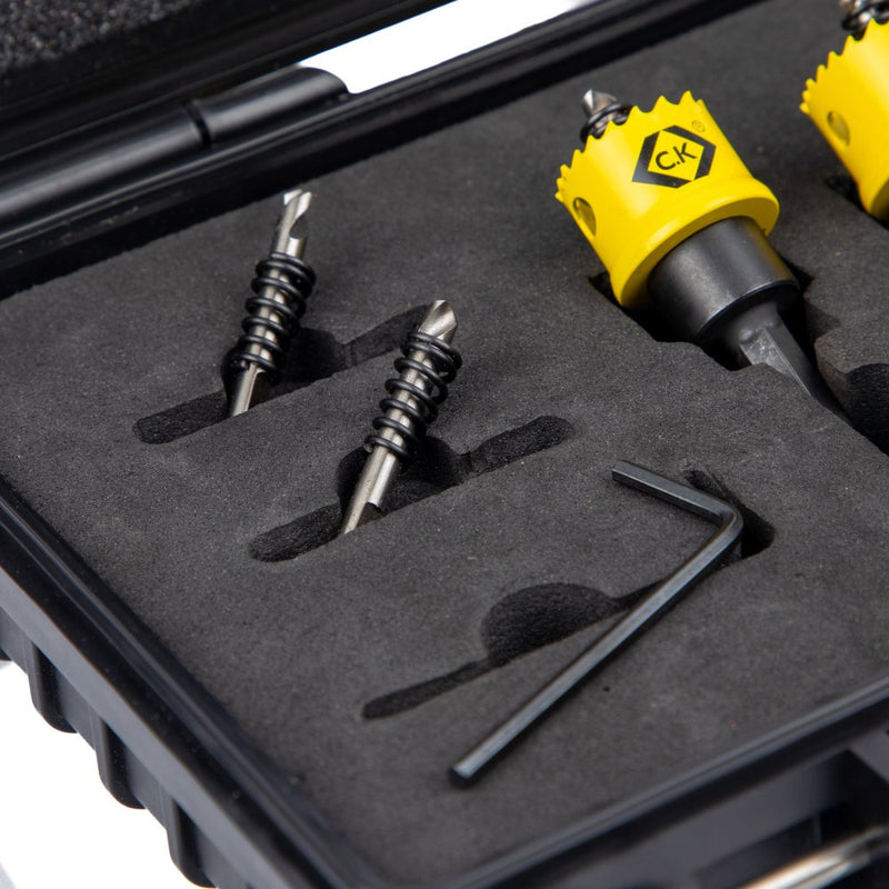 C.K Vorteck Sheet Steel Holesaw Set 20, 25 & 32mm with case