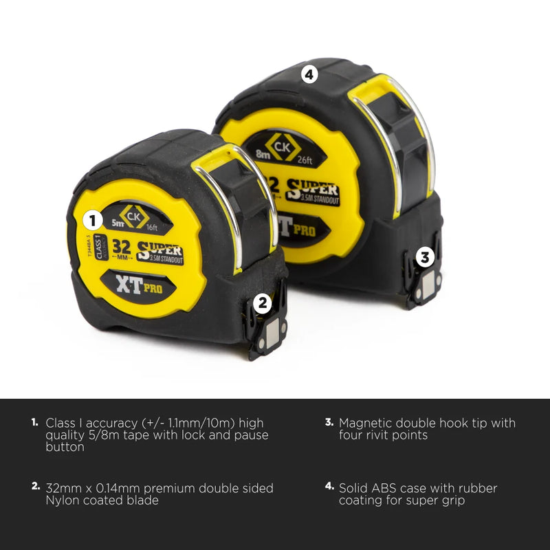 C.K XT Pro Tape Measures
