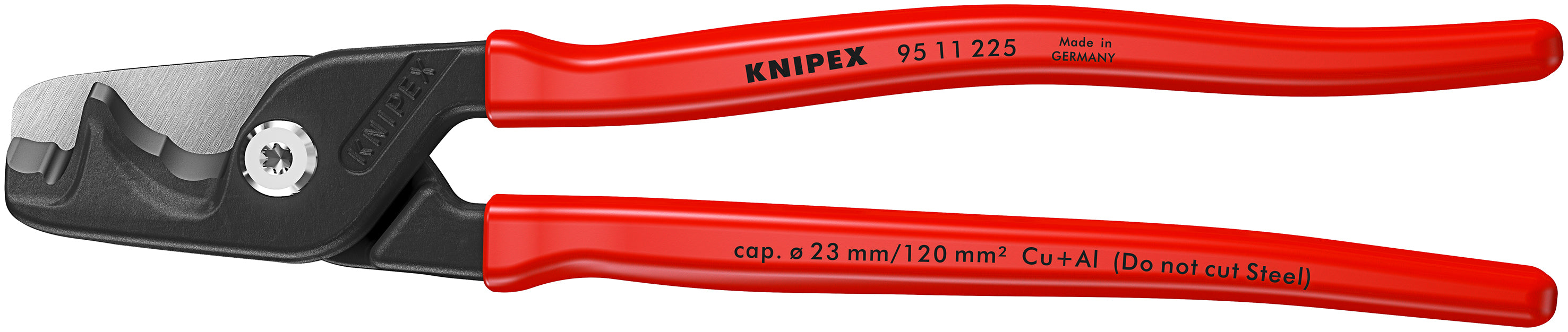 KNIPEX 95 11 225 StepCut® XL Cable shears with step cut