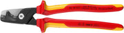 KNIPEX 95 18 225 StepCut® XL Cable shears with step cut insulating multi - component handle, VDE - tested burnished 234 mm - Tool Monster