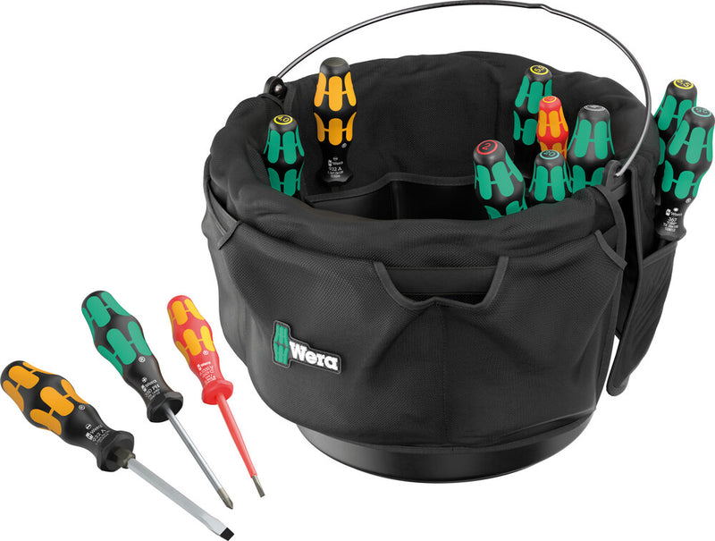 Wera 9559 Tool bucket organizer screwdriver set 1, 13 pieces - 05105100001