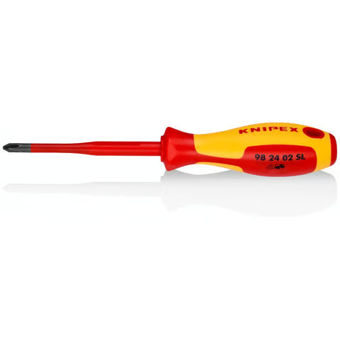 Knipex Screwdriver (Slim) for cross-recessed screws Phillips® - 98 24 02 SL