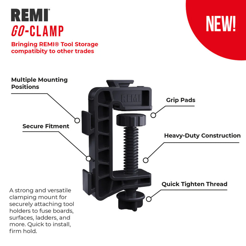 Remi Tools GO Clamp Universal Mounting Clamp 2 Pack