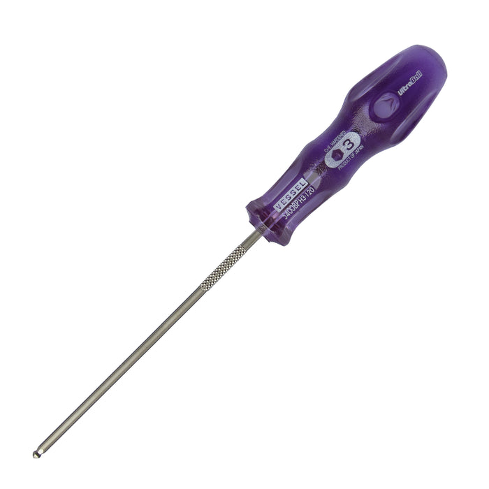 Vessel Power Grip UltraBall Screwdriver No.B-5400BP(H3 x 120)