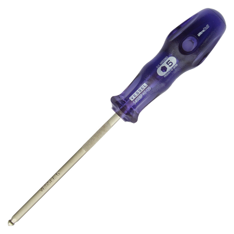Vessel Power Grip UltraBall Screwdriver No. 5400BP H5 - 120 - Tool Monster
