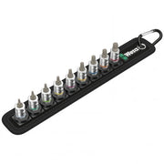 Wera Belt 3, 8767 A HF, Torx 9 Piece Zyklop Bit Set With Holding Function, 1/4" Drive - Tool Monster