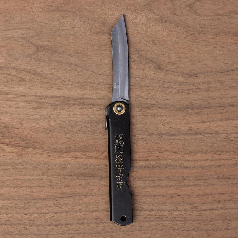 Japanese Traditional Pocket Knife | Black Higonokami