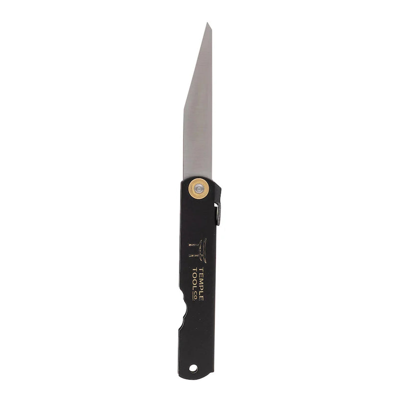 Japanese Marking Knife | Folding Single Bevel | Black Higonokami