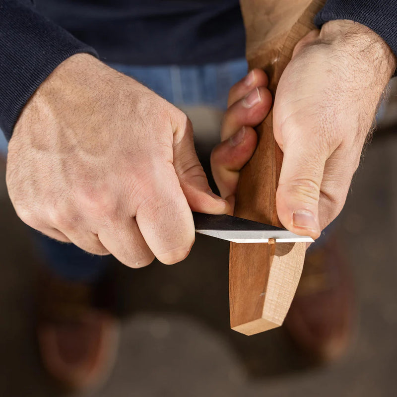 Japanese Marking Knife | Folding Single Bevel | Black Higonokami