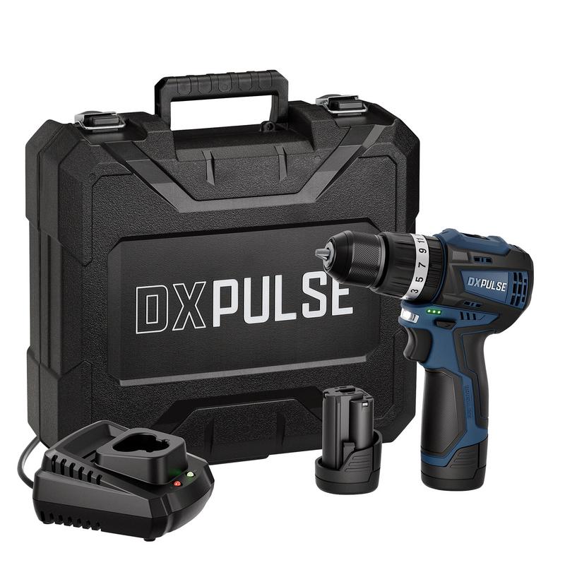 DXPULSE 12V BRUSHLESS DRILL DRIVER KIT, 2 X 2.0AH BATTERIES, 1 X CHARGER