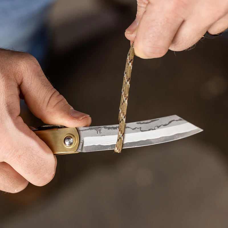 Damascus Higonokami Knife