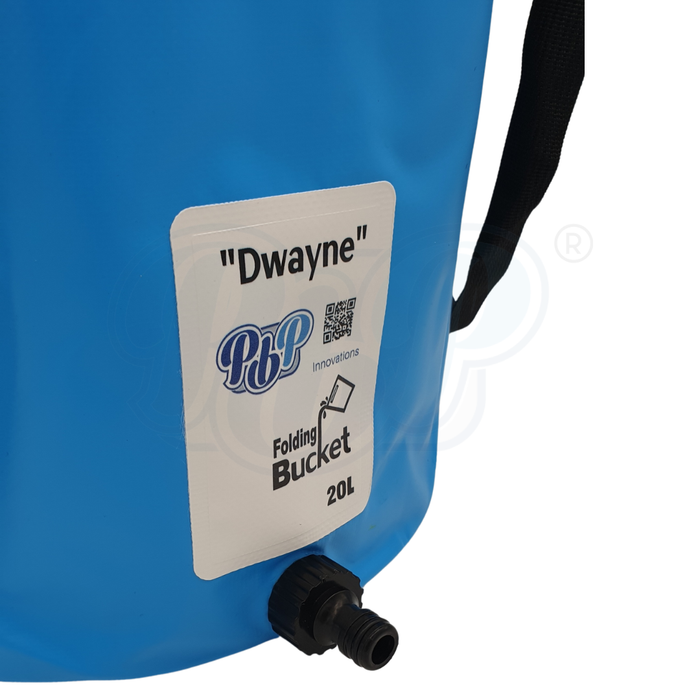 PlumbPal 'Dwayne' Folding Bucket [20L with Quick Hose Connector]