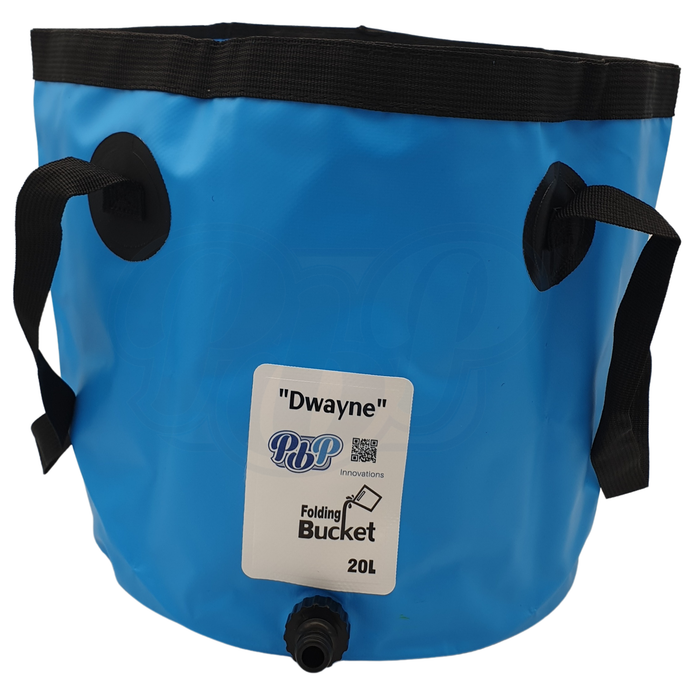 PlumbPal 'Dwayne' Folding Bucket [20L with Quick Hose Connector]