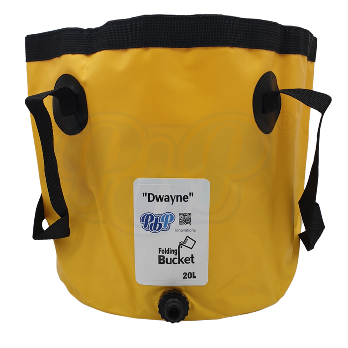 PlumbPal 'Dwayne' Folding Bucket [20L with Quick Hose Connector]