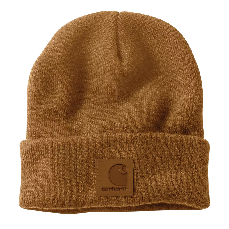 Carhartt Leatherette Watch Cap Beanie Carhartt Brown