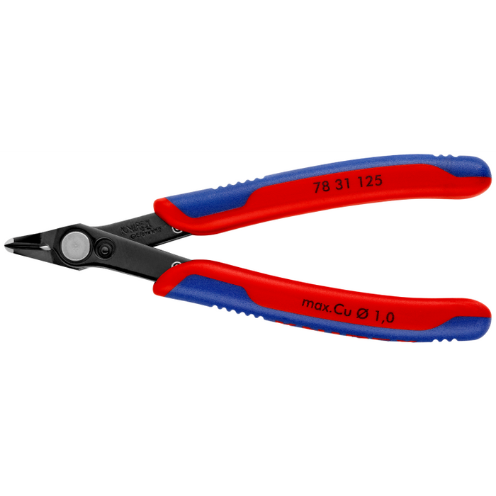 Knipex Electronic Super Knips® with multi-component grips burnished 125 mm cutting edges without bevel