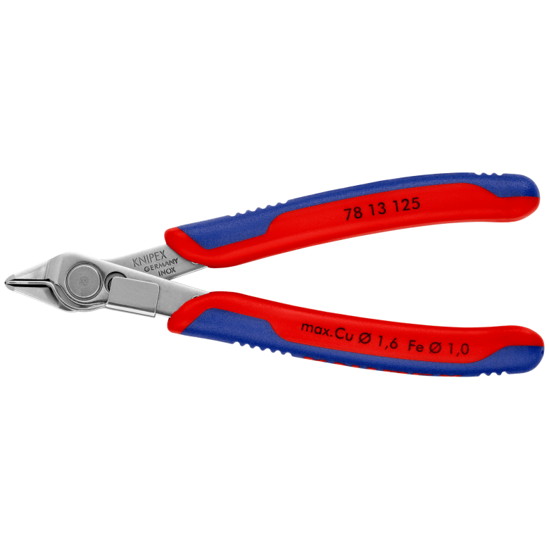 Knipex Electronic Super Knips® with multi - component grips polished 125 mm cutting edges without bevel - Tool Monster