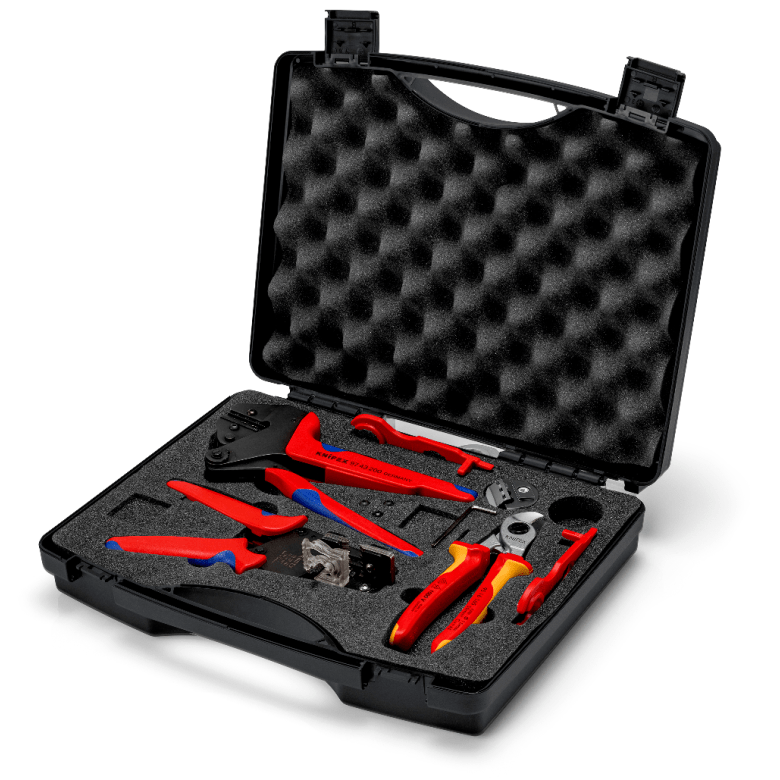 Knipex Photovoltaics kit for solar cable connectors MC4 (Multi - Contact) 7 parts - Tool Monster
