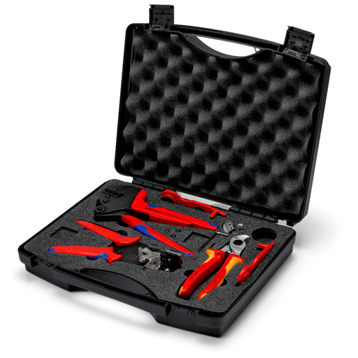 Knipex Photovoltaics kit for solar cable connectors MC4 (Multi - Contact) 7 parts - Tool Monster