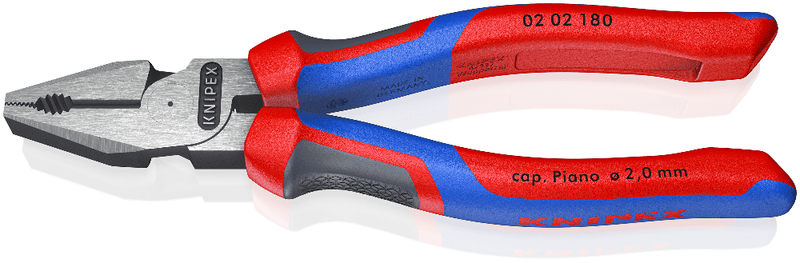Knipex 02 02 180 High Leverage Combination Pliers - Tool Monster