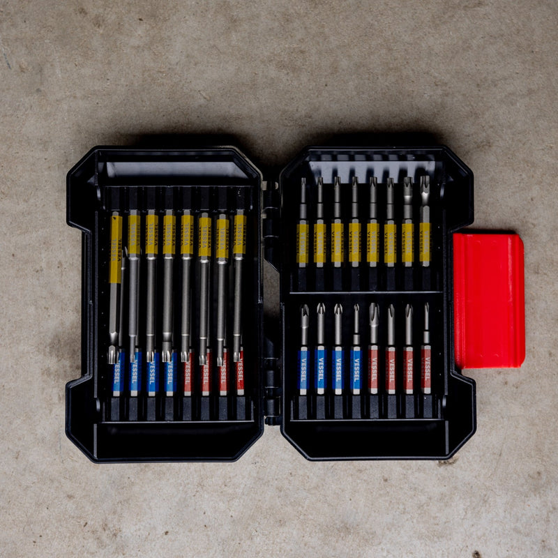 Vessel 32 Piece GOSAI Bit Set in Hard Case - Tool Monster