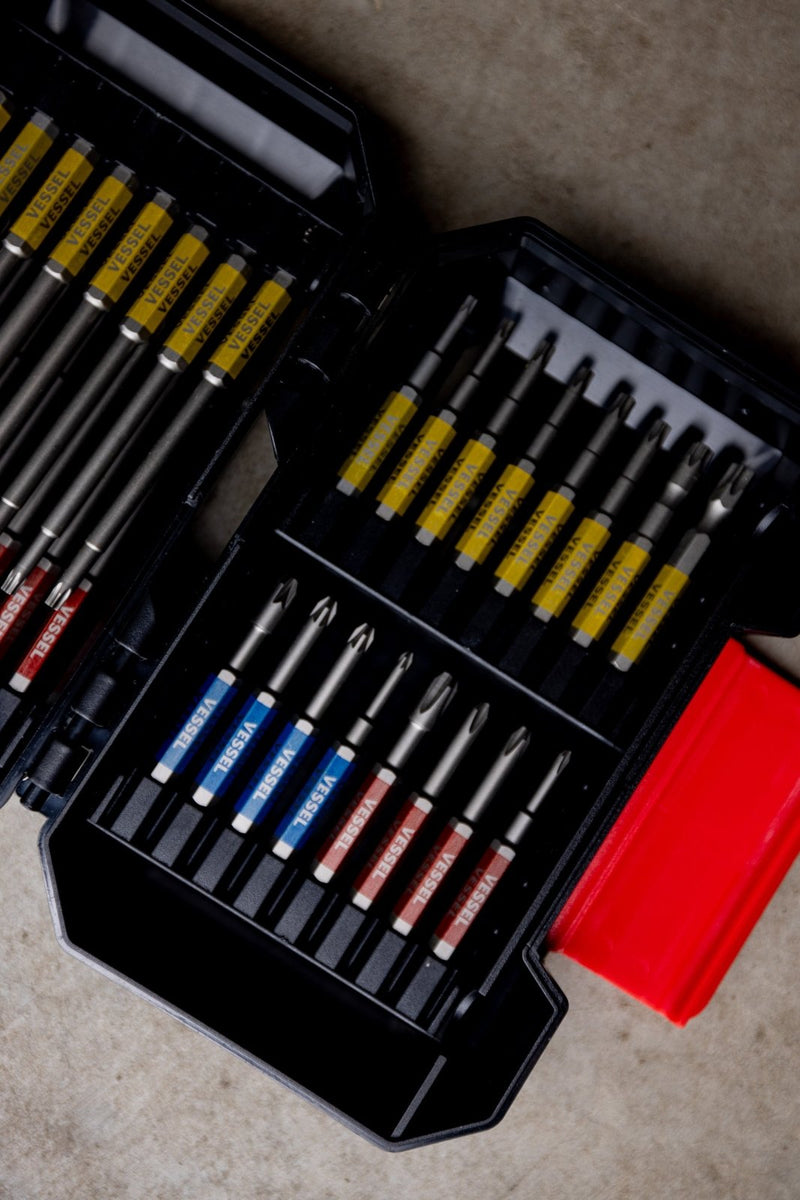 Vessel 32 Piece GOSAI Bit Set in Hard Case - Tool Monster