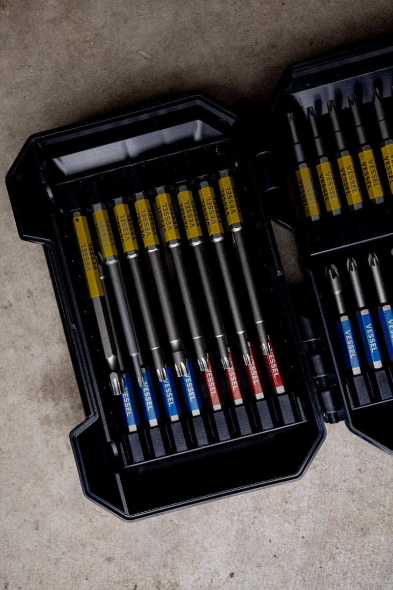Vessel 32 Piece GOSAI Bit Set in Hard Case - Tool Monster