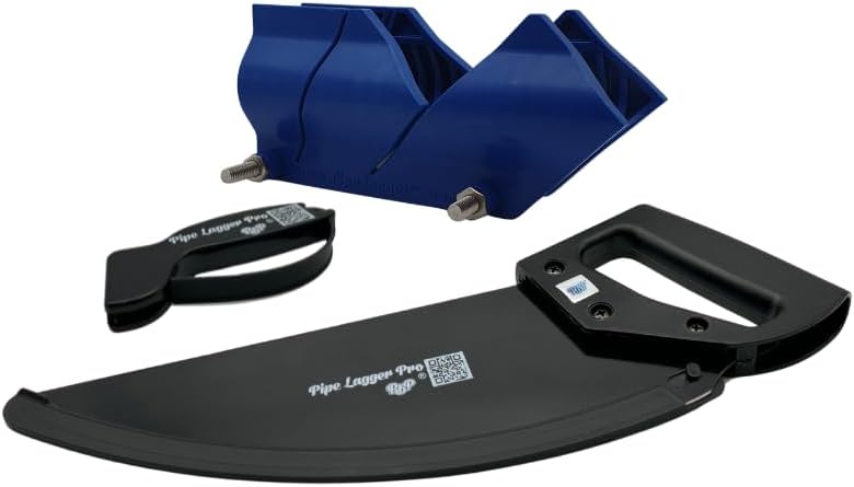 PBP PipeLagger Pro Pipe Insulation Mitre Tool 33-85mm & Insulation Saw Black Plus Free Saw Sharpener