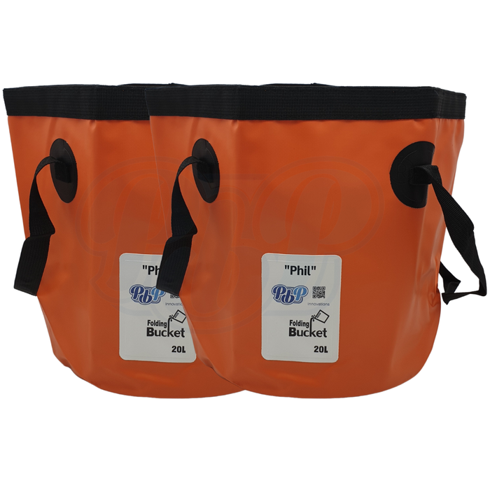 PlumbPal 'Phil' Folding Bucket [20L Twin Pack]