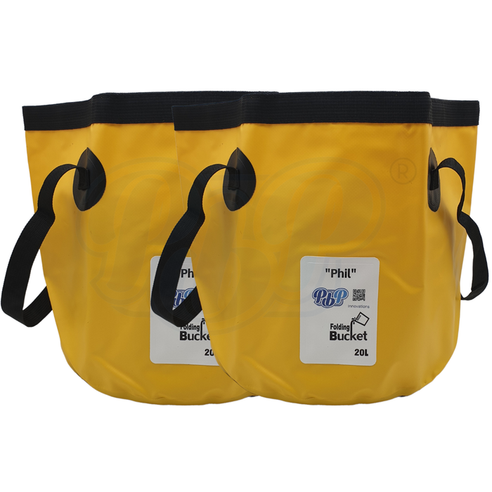 PlumbPal 'Phil' Folding Bucket [20L Twin Pack]