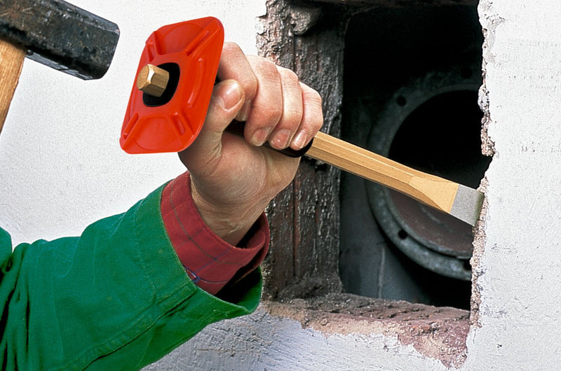 Masonry chisel with handguard DIY 23 x 350 mm, octagonal 18 mm, painted