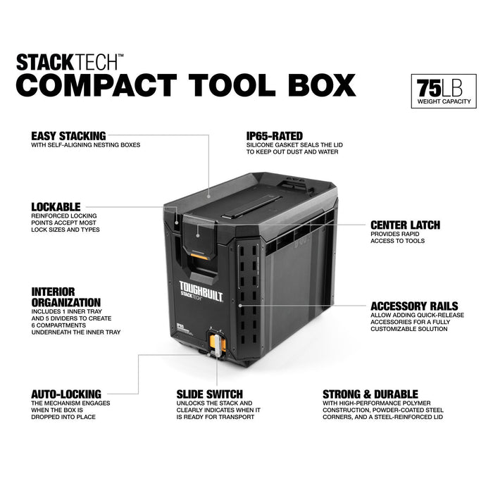 ToughBuilt StackTech Compact Tool Box TB-B1-B-60C