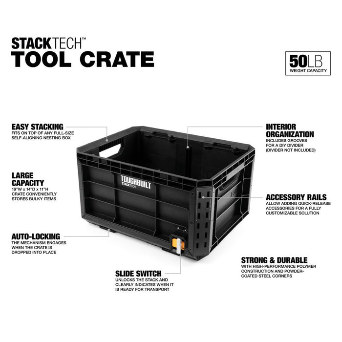 Toughbuilt StackTech Tool Crate TB-B1-X-50