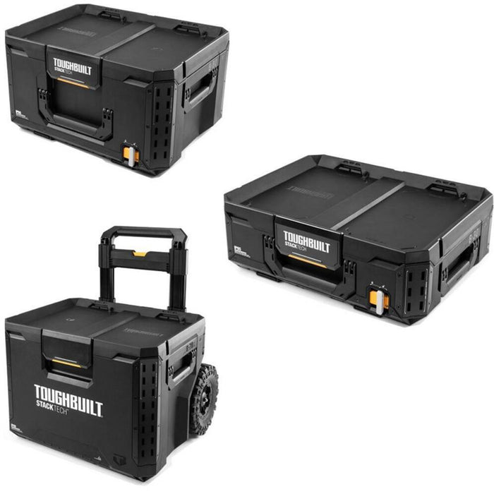 Toughbuilt StackTech 3PC Rolling Tool Box Set TB-B1S3-B-70R