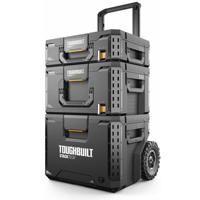 Toughbuilt StackTech 3PC Rolling Tool Box Set TB-B1S3-B-70R