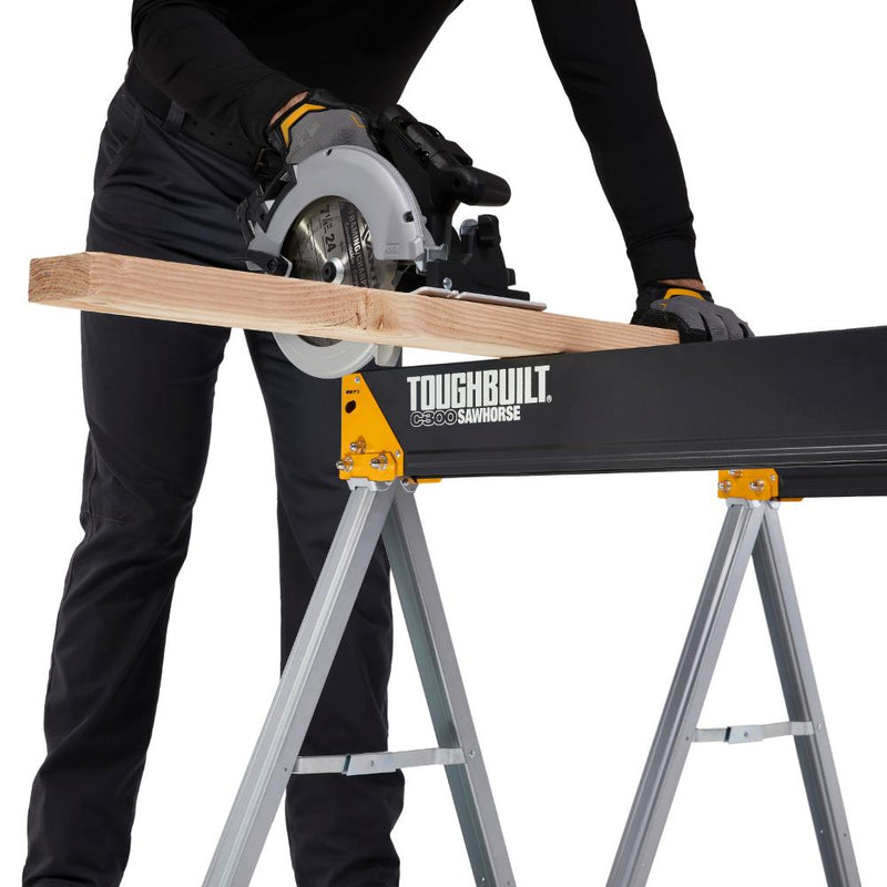 ToughBuilt C300 Sawhorse/Jobsite Table TB - C300 (Twin Pack) - Tool Monster