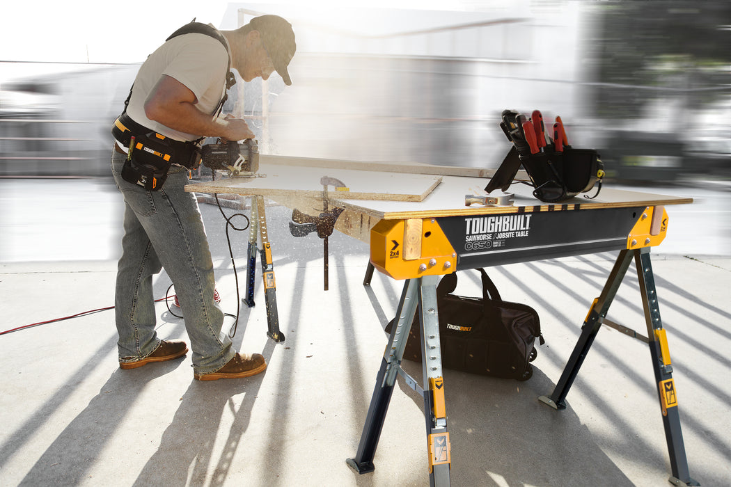 ToughBuilt C650 Sawhorse/Jobsite Table TB-C650 (Twin Pack)