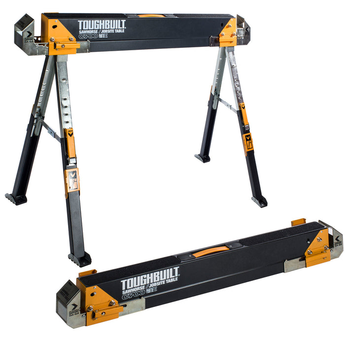 ToughBuilt C700 Sawhorse / Jobsite Table TB-C700 (Twin Pack)