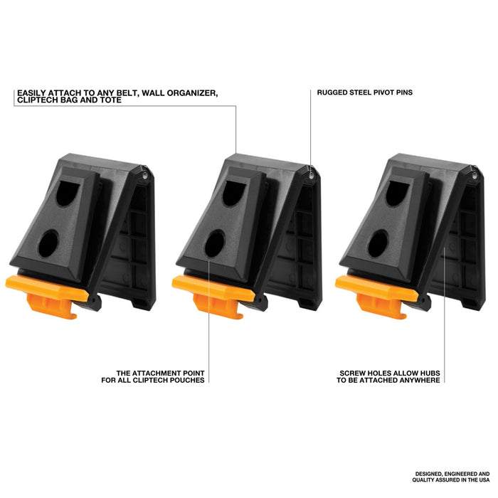 ToughBuilt Cliptech Hubs TB-CT-150 (Three-Pack)