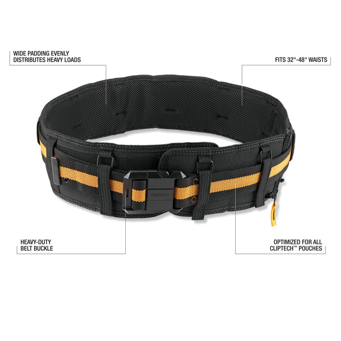 ToughBuilt TB-CT-41P Padded Belt Heavy Duty Buckle / Back Support