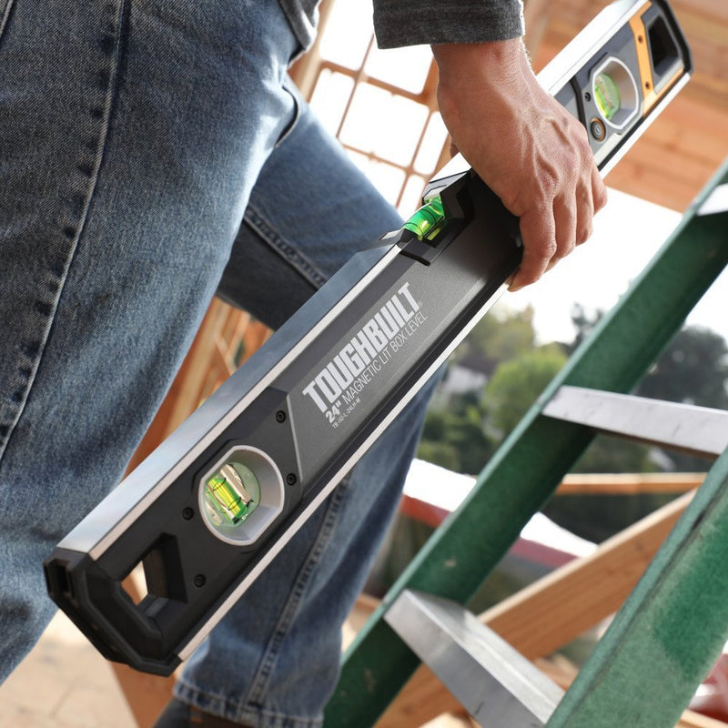 ToughBuilt TB - H2 - L - 24LH - M 24 - in (60cm) Lighted Magnetic Box Level - Tool Monster