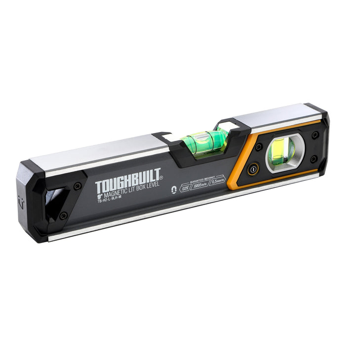 ToughBuilt TB-H2-L-9LH-M 9-in (23cm) Lighted Magnetic Box Level